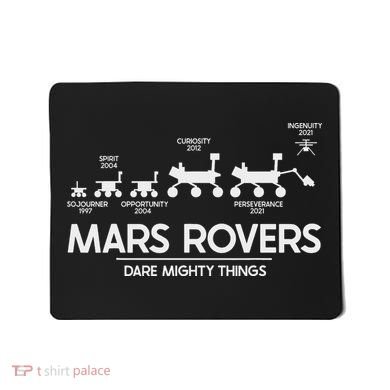 Mars Perseverance Rover Dare Mighty Things Landing Timeline Mousepad