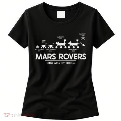 Mars Perseverance Rover Dare Mighty Things Landing Timeline Women's T-Shirt