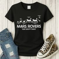 Mars Perseverance Rover Dare Mighty Things Landing Timeline Women's T-Shirt thumb 3