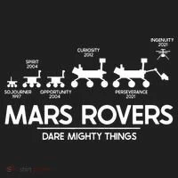 Mars Perseverance Rover Dare Mighty Things Landing Timeline Women's Sweatshirt thumb 2