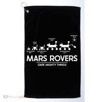 Mars Perseverance Rover Dare Mighty Things Landing Timeline Golf Towel thumb 0
