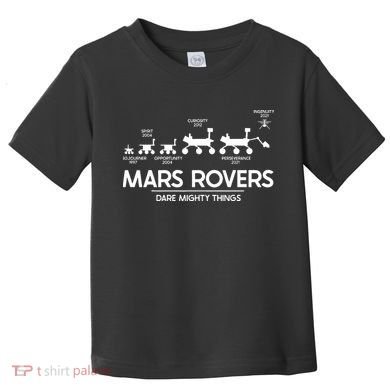 Mars Perseverance Rover Dare Mighty Things Landing Timeline Toddler T-Shirt