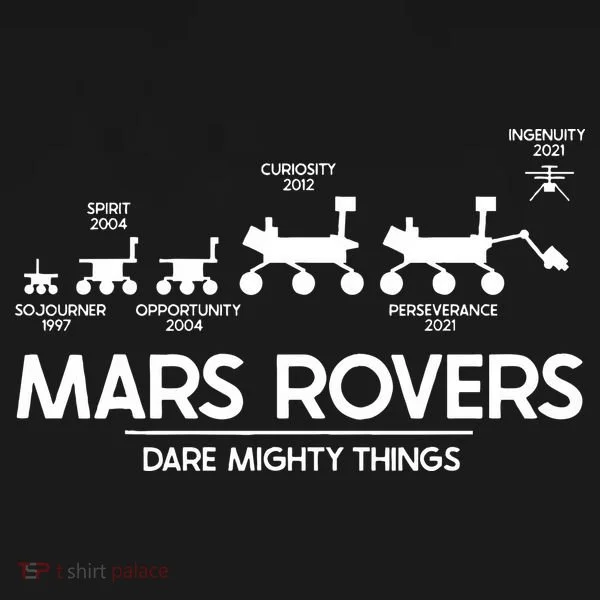 Mars Perseverance Rover Dare Mighty Things Landing Timeline Toddler T-Shirt