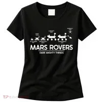 Mars Perseverance Rover Dare Mighty Things Landing Timeline Women's T-Shirt thumb 0