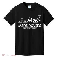 Mars Perseverance Rover Dare Mighty Things Landing Timeline Kids T-Shirt thumb 0