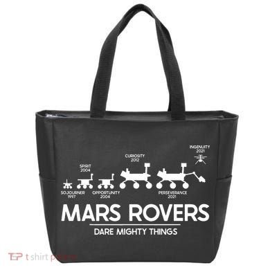 Mars Perseverance Rover Dare Mighty Things Landing Timeline Tote Bag