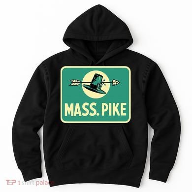 Mass Pike Road Sign Massachusetts Turnpike Route 90 Hoodie
