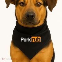 Mens Pork Rub TShirt | Funny BBQ Shirt | Barbecue TShirt USA-Made Doggie Bandana thumb 1