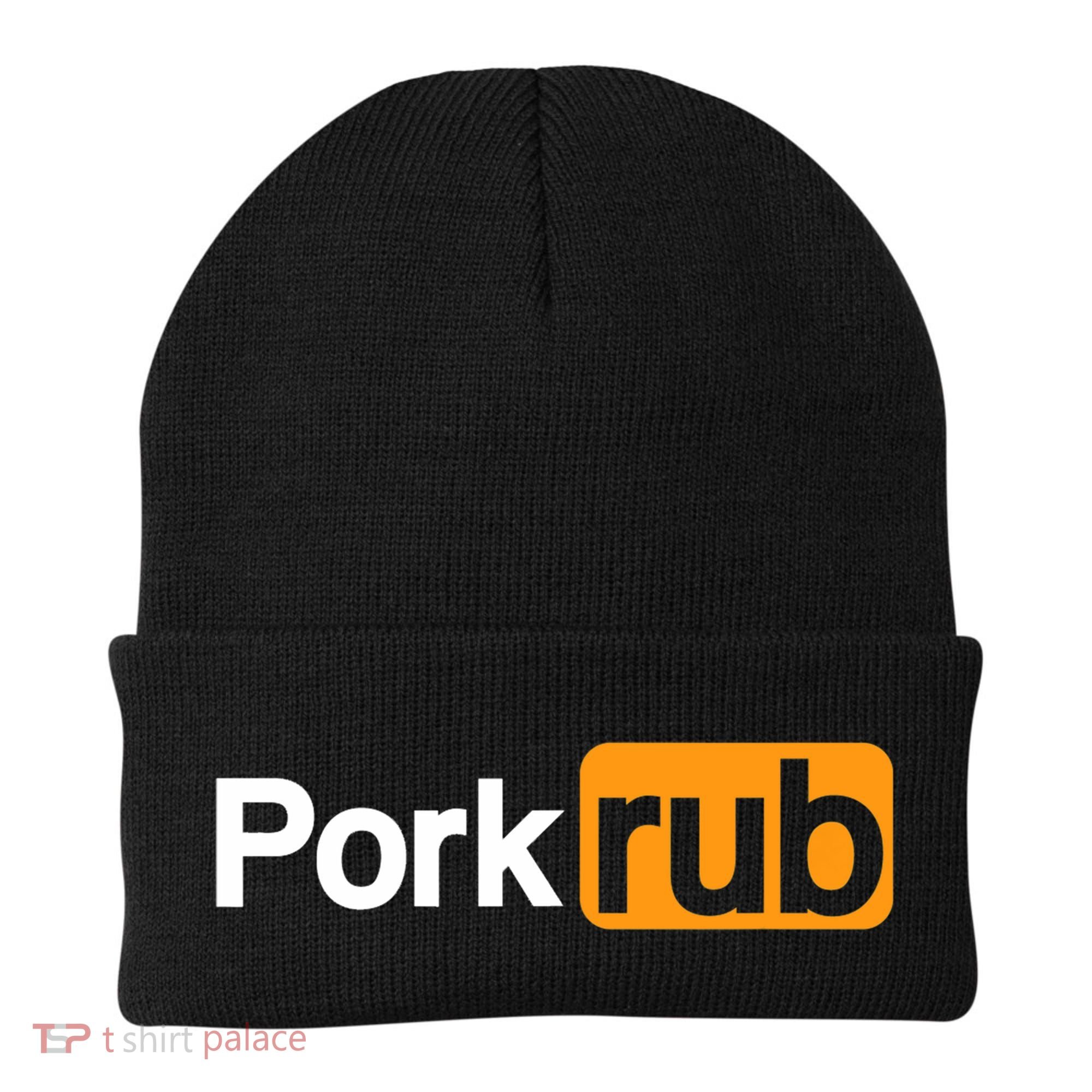 Mens Pork Rub TShirt | Funny BBQ Shirt | Barbecue TShirt Beanie