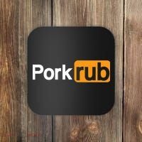 Mens Pork Rub TShirt | Funny BBQ Shirt | Barbecue TShirt Coaster thumb 0