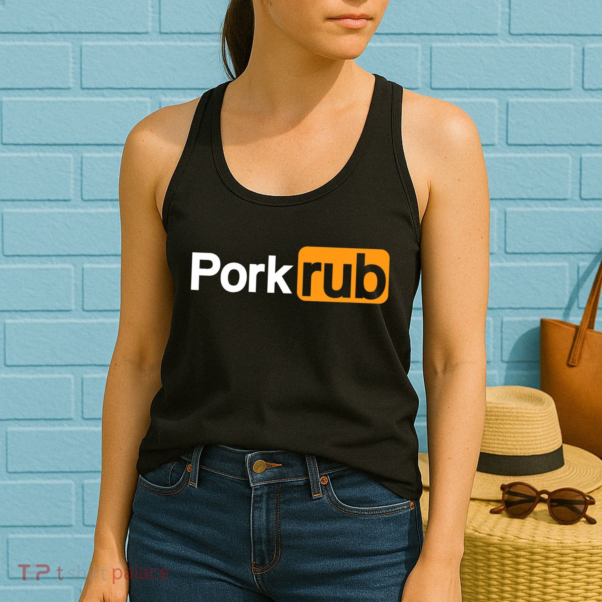 Mens Pork Rub TShirt | Funny BBQ Shirt | Barbecue TShirt Women's Tank Top
