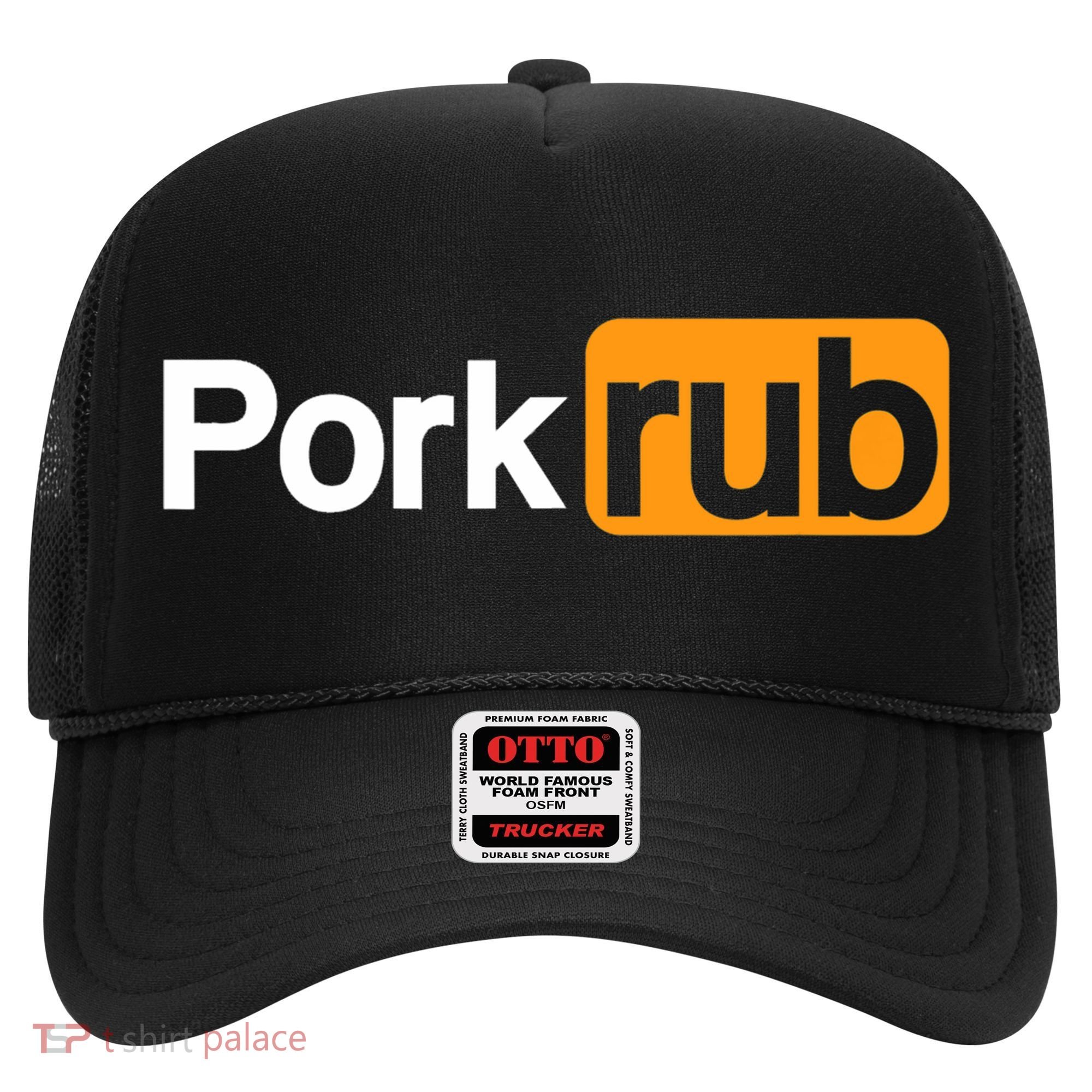 Mens Pork Rub TShirt | Funny BBQ Shirt | Barbecue TShirt Hat