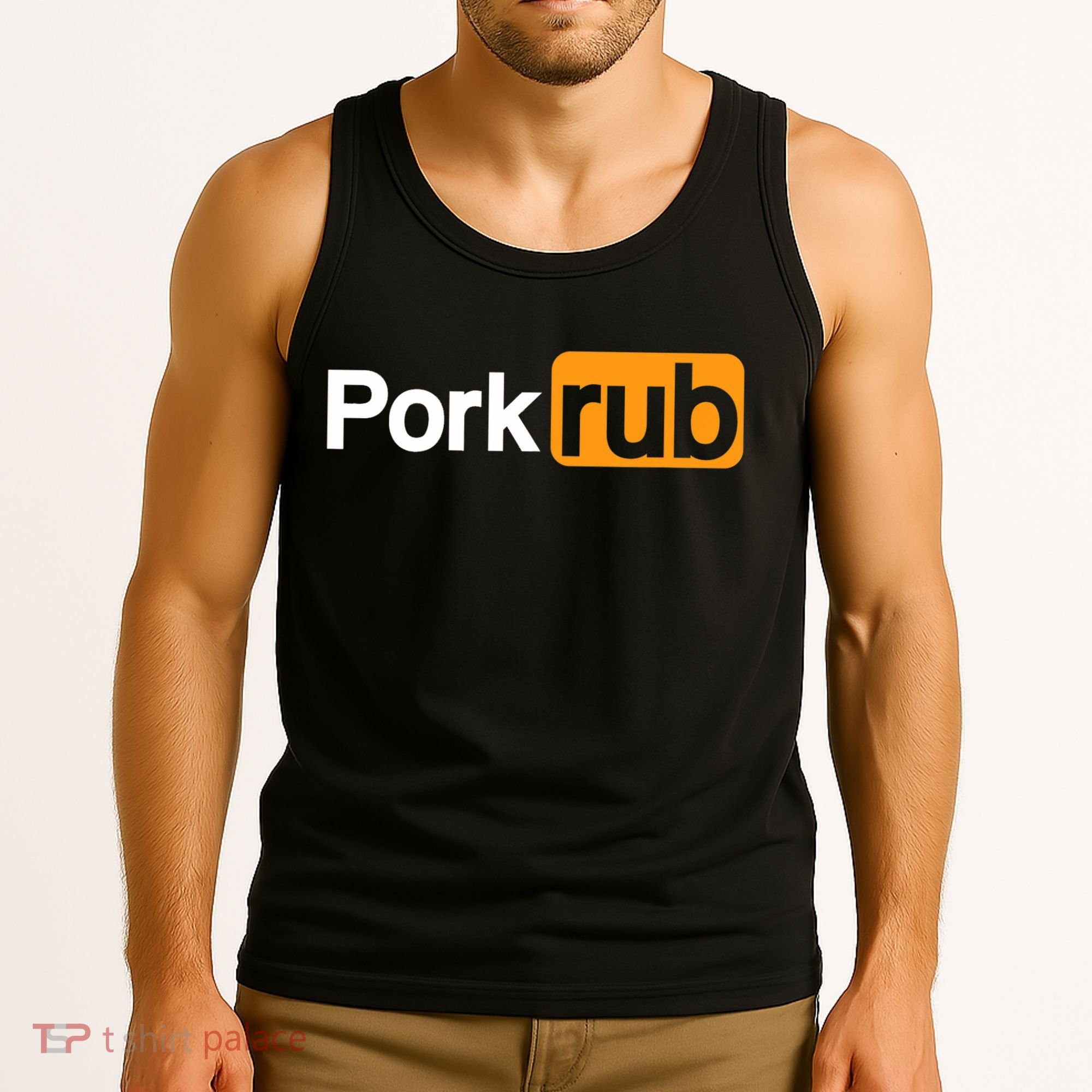 Mens Pork Rub TShirt | Funny BBQ Shirt | Barbecue TShirt Tank Top