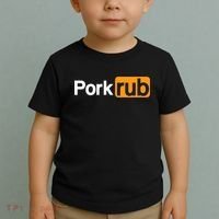 Mens Pork Rub TShirt | Funny BBQ Shirt | Barbecue TShirt Toddler T-Shirt thumb 2