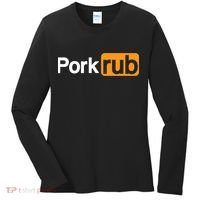Mens Pork Rub TShirt | Funny BBQ Shirt | Barbecue TShirt Women's Long Sleeve Shirt thumb 0