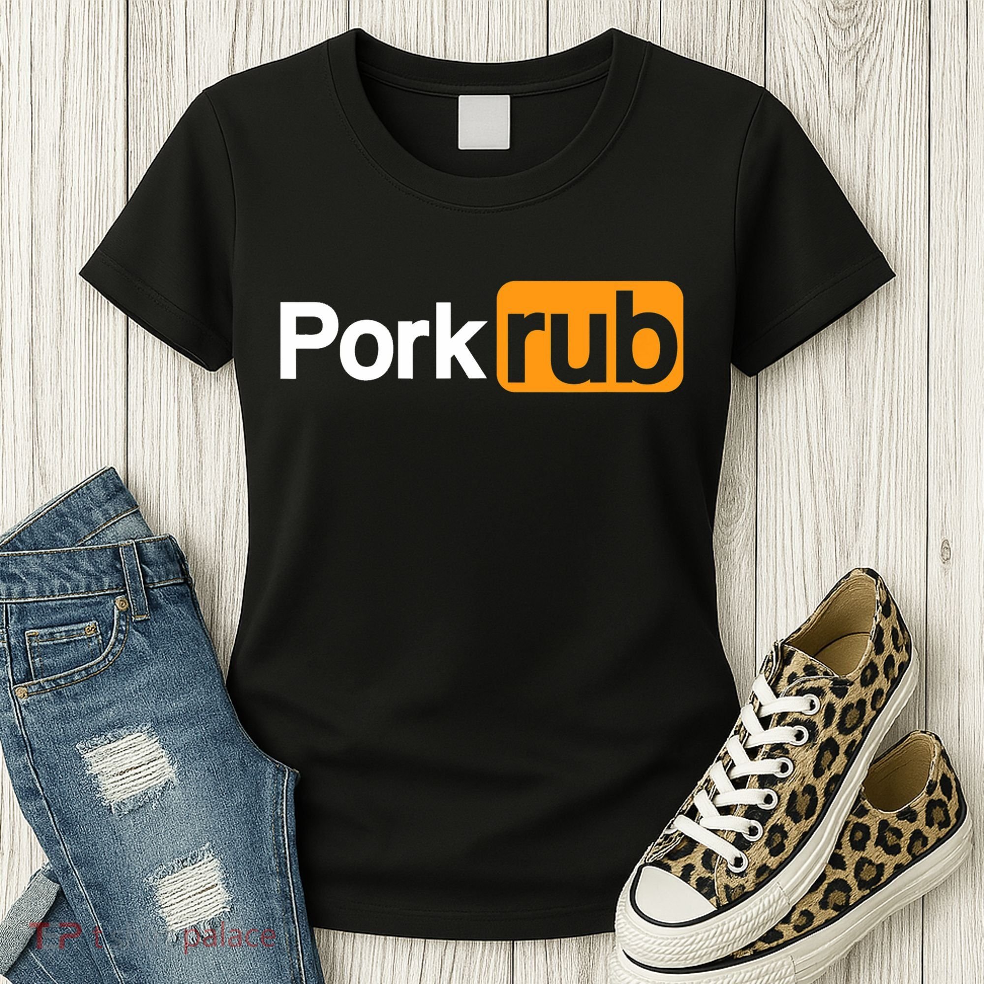 Mens Pork Rub TShirt | Funny BBQ Shirt | Barbecue TShirt Women's T-Shirt