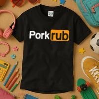 Mens Pork Rub TShirt | Funny BBQ Shirt | Barbecue TShirt Kids T-Shirt thumb 3