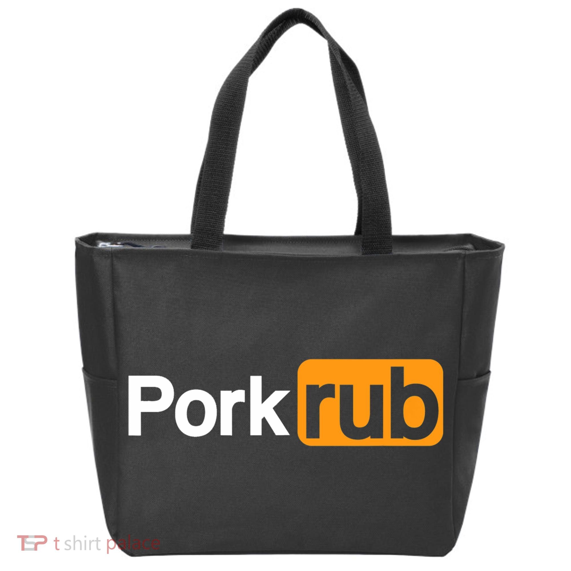 Mens Pork Rub TShirt | Funny BBQ Shirt | Barbecue TShirt Tote Bag