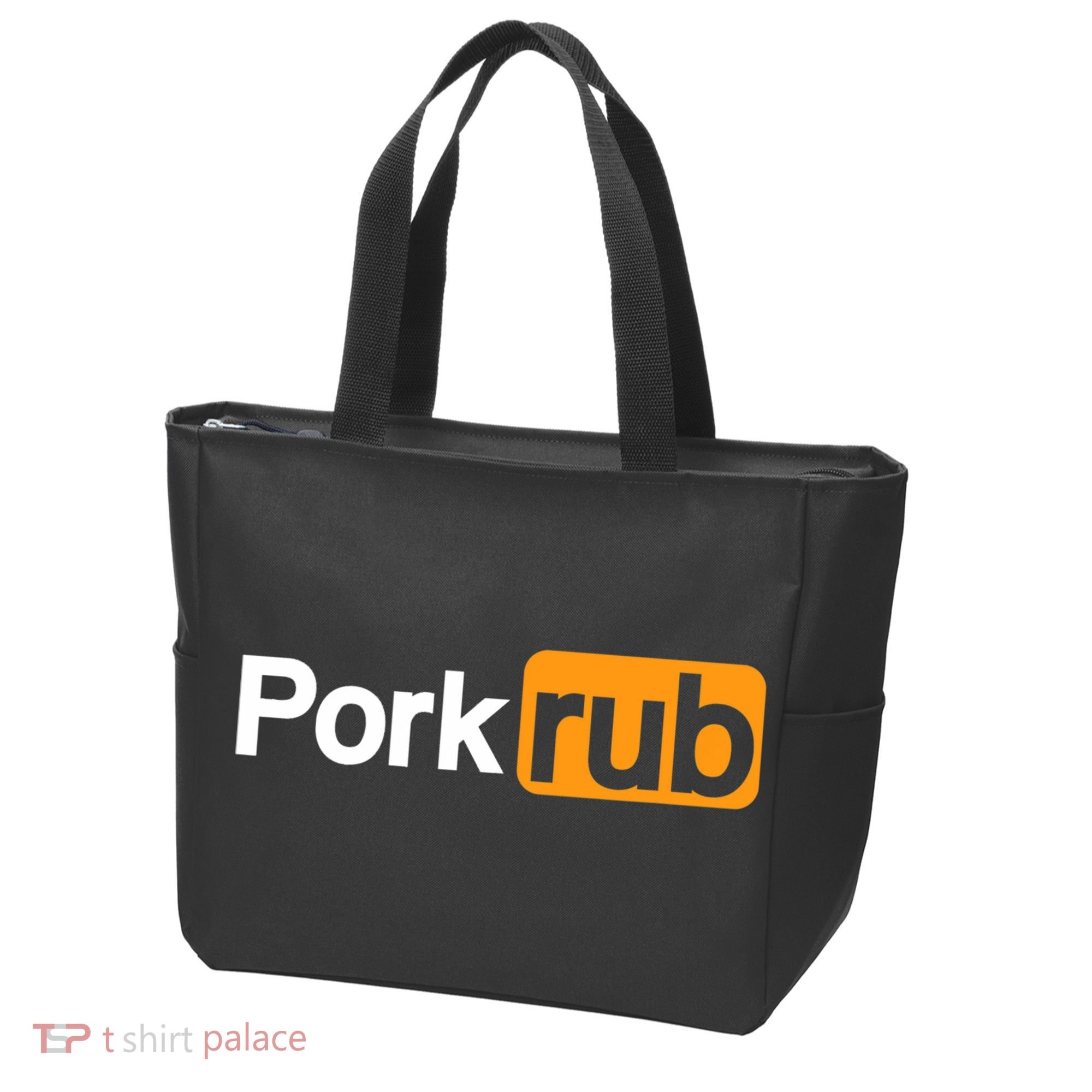 Mens Pork Rub TShirt | Funny BBQ Shirt | Barbecue TShirt Tote Bag