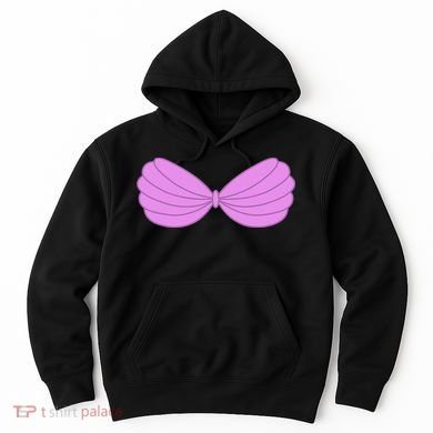 Mermaid Purple Seashell Bra Summer Funny Halloween Hoodie