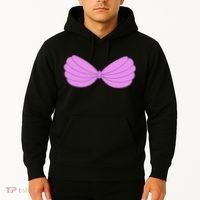Mermaid Purple Seashell Bra Summer Funny Halloween Hoodie thumb 2
