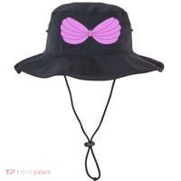 Mermaid Purple Seashell Bra Summer Funny Halloween Bucket Hat thumb 0