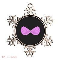 Mermaid Purple Seashell Bra Summer Funny Halloween Ornament thumb 0