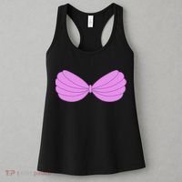 Mermaid Purple Seashell Bra Summer Funny Halloween Women's Tank Top thumb 3