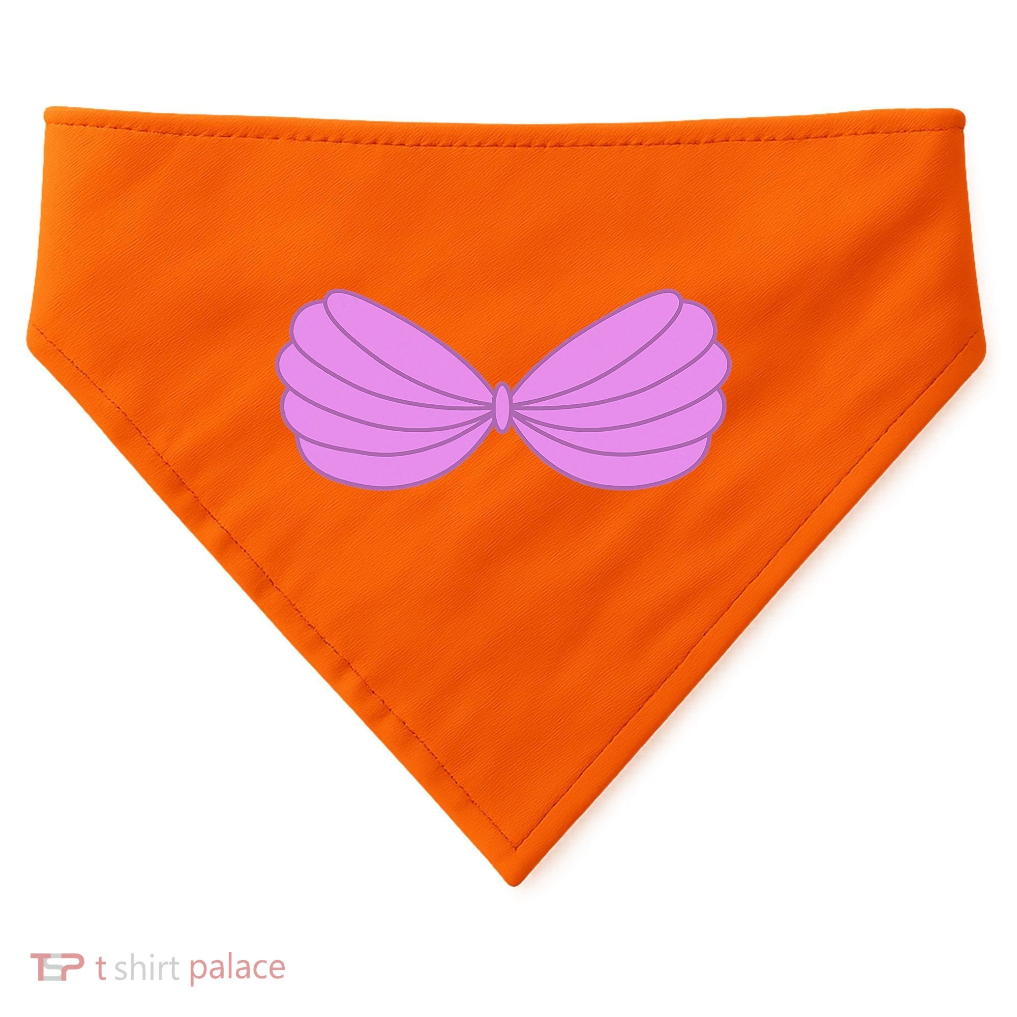 Mermaid Purple Seashell Bra Summer Funny Halloween USA-Made Doggie Bandana