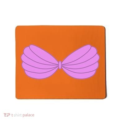 Mermaid Purple Seashell Bra Summer Funny Halloween Mousepad