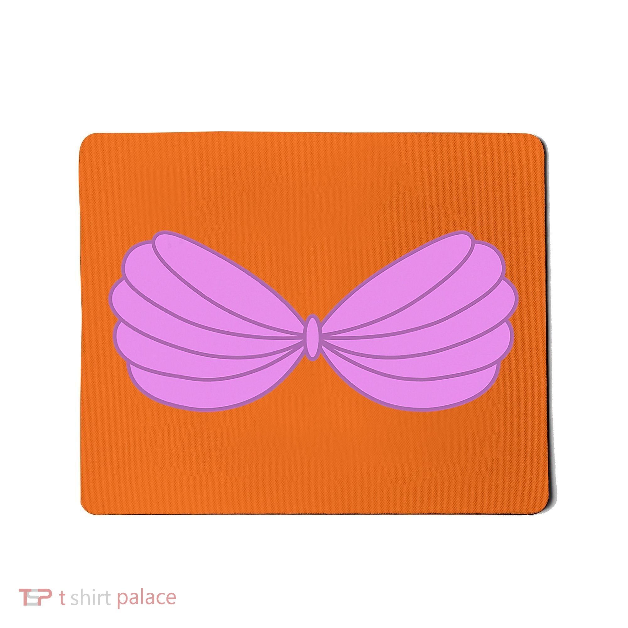 Mermaid Purple Seashell Bra Summer Funny Halloween Mousepad
