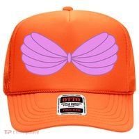 Mermaid Purple Seashell Bra Summer Funny Halloween Hat thumb 0