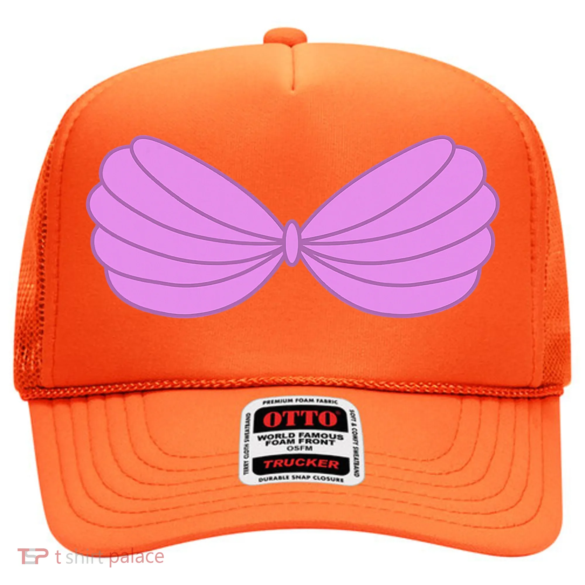 Mermaid Purple Seashell Bra Summer Funny Halloween Hat