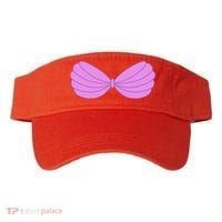 Mermaid Purple Seashell Bra Summer Funny Halloween Visor thumb 0