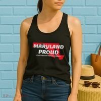 Maryland Proud State Motto Fatti Maschii Parole Femine Women's Tank Top thumb 2