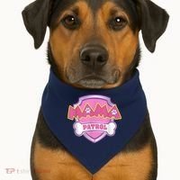 Mama Patrol Shirt Dog Mom Dad USA-Made Doggie Bandana thumb 1