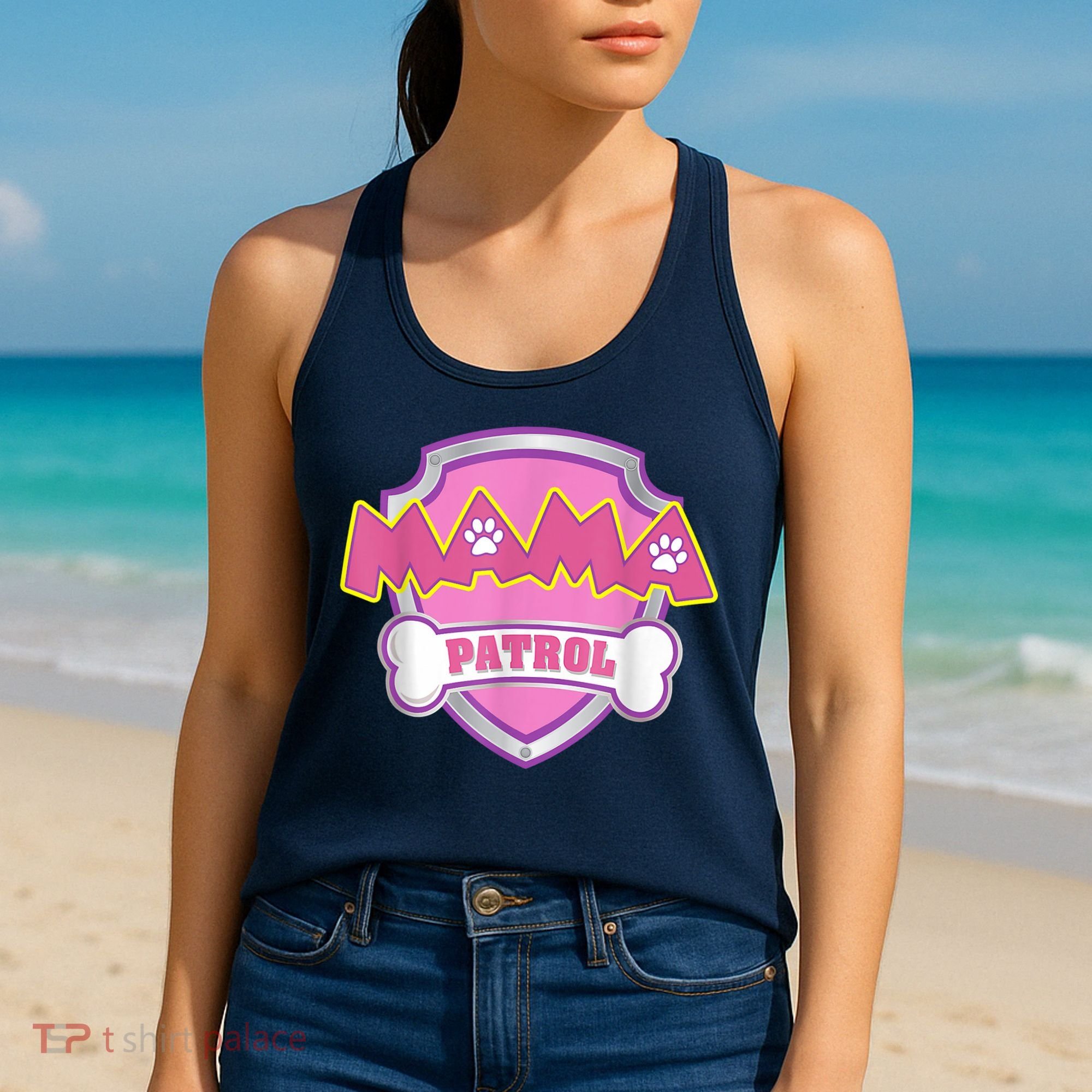Mama Patrol Shirt Dog Mom Dad Women's Tank Top