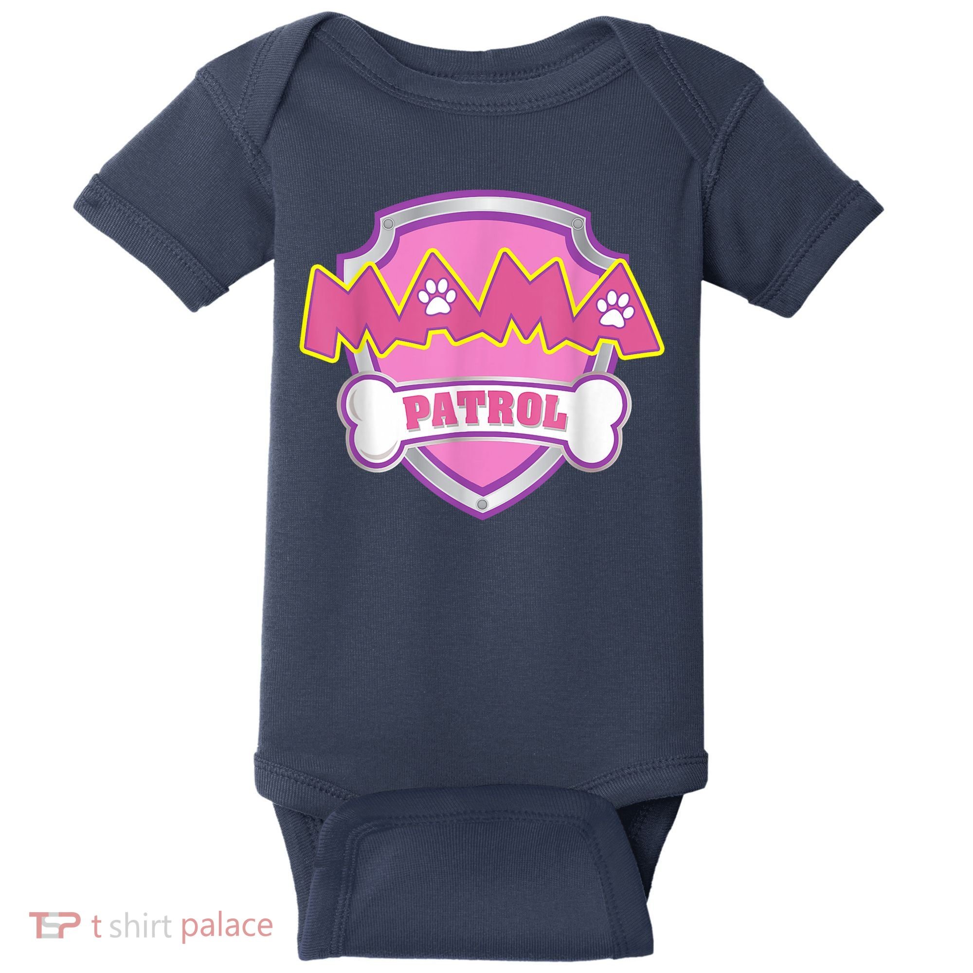 Mama Patrol Shirt Dog Mom Dad Baby Bodysuit