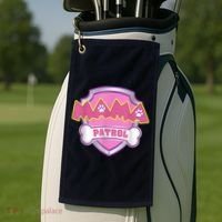 Mama Patrol Shirt Dog Mom Dad Golf Towel thumb 2