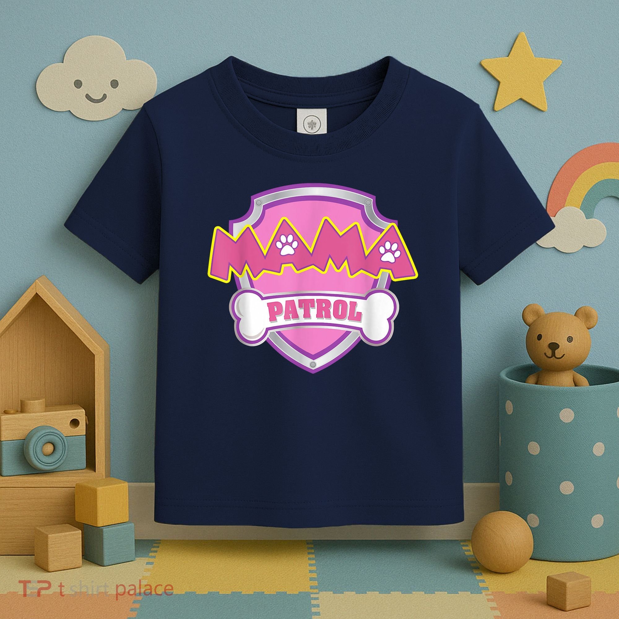 Mama Patrol Shirt Dog Mom Dad Toddler T-Shirt