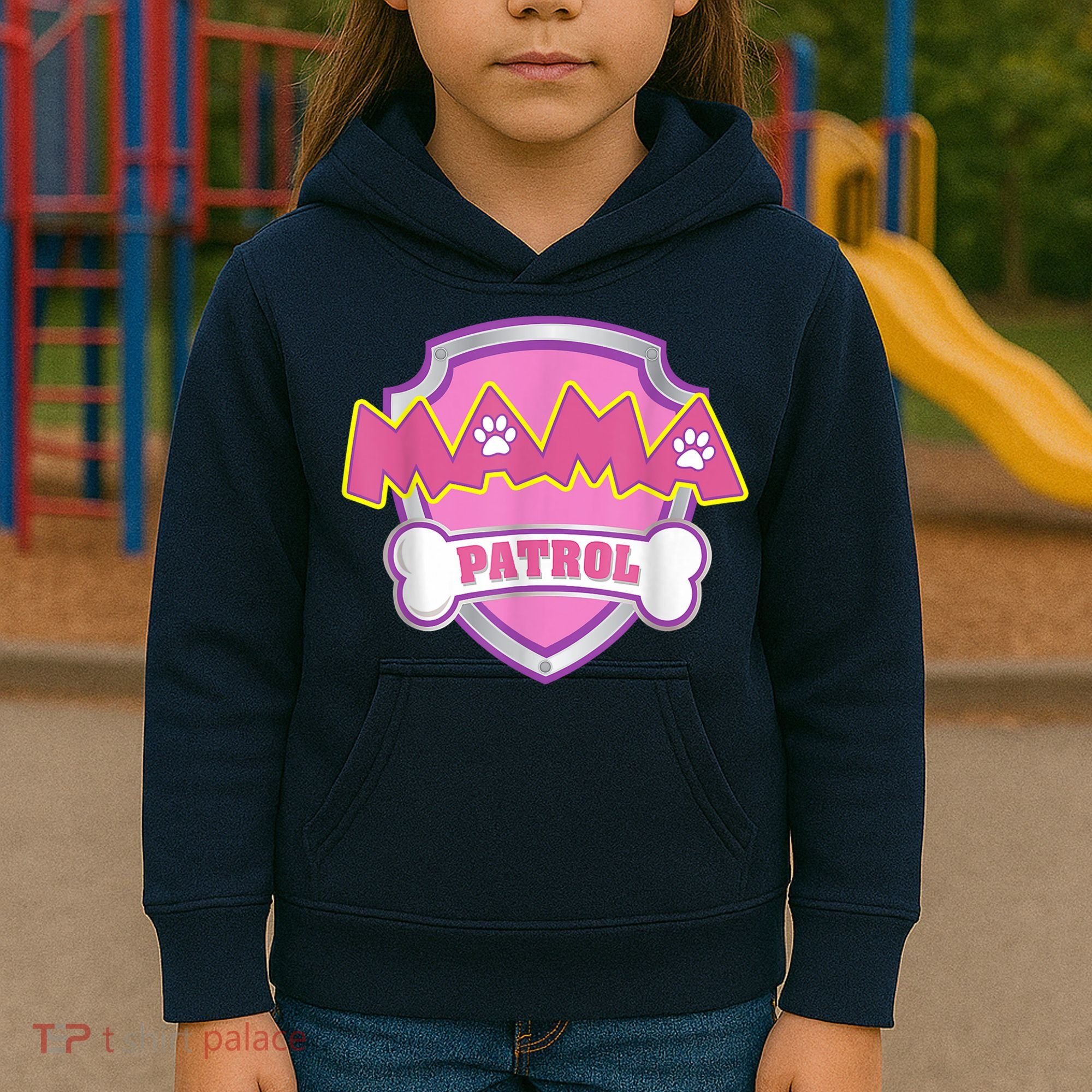 Mama Patrol Shirt Dog Mom Dad Kids Hoodie