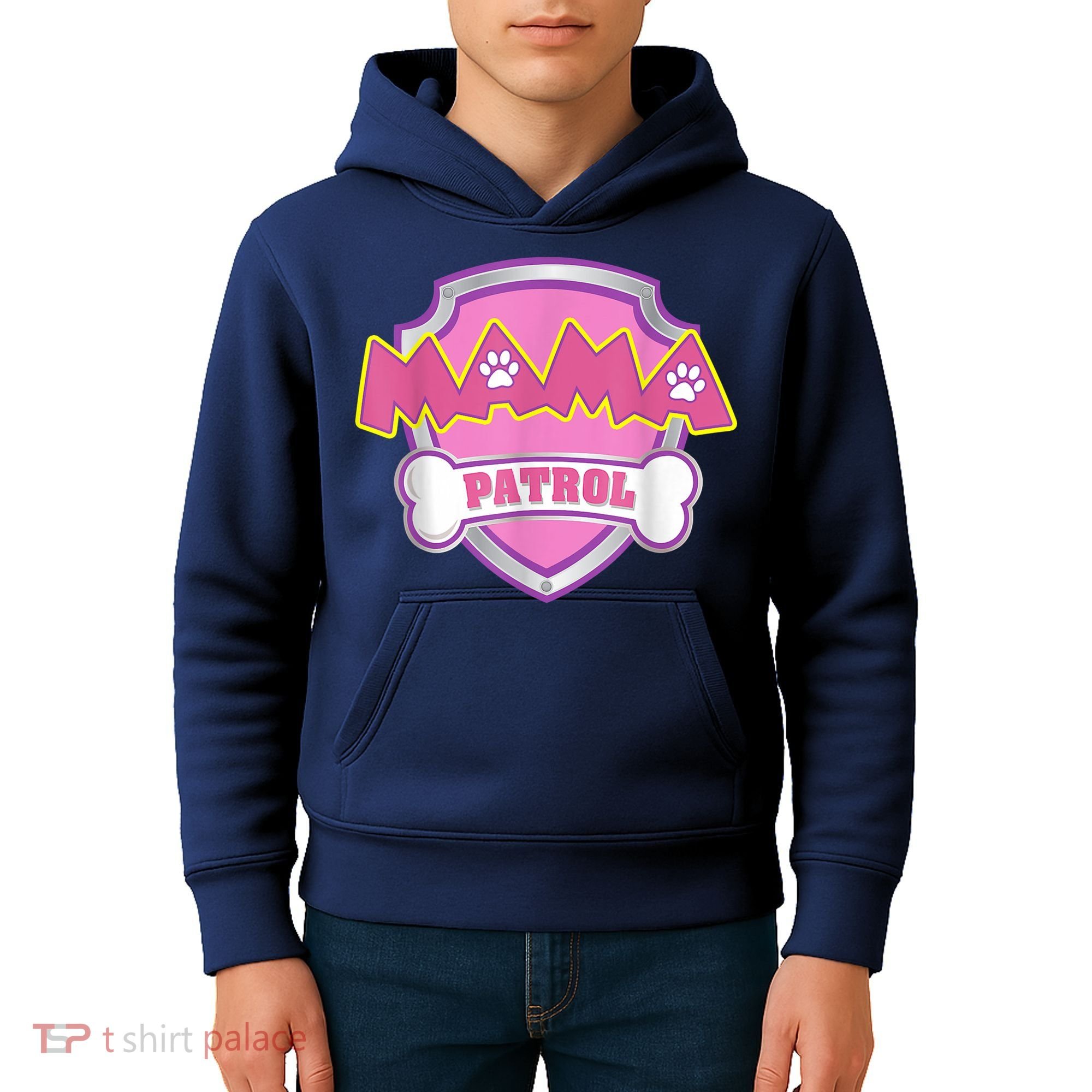 Mama Patrol Shirt Dog Mom Dad Kids Hoodie
