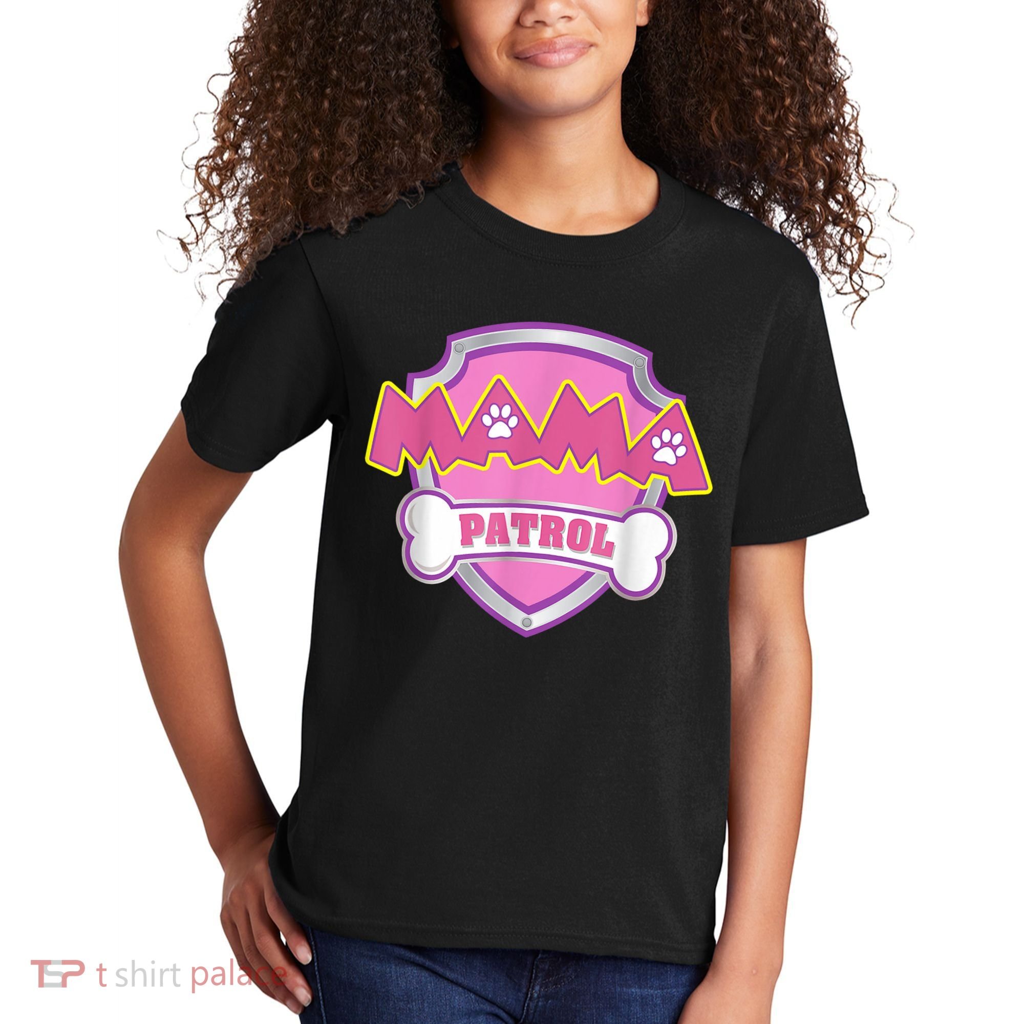 Mama Patrol Shirt Dog Mom Dad Kids T-Shirt