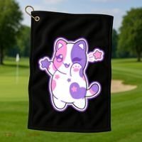 Meemeow Plush Squishy Golf Towel thumb 1