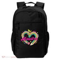 Maestra Pencil Spanish Teacher Bilingual Back To School Backpack thumb 0