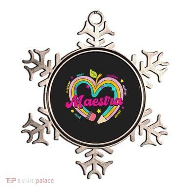 Maestra Pencil Spanish Teacher Bilingual Back To School Ornament