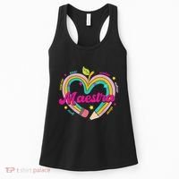 Maestra Pencil Spanish Teacher Bilingual Back To School Women's Tank Top thumb 0