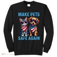 Make Pets Safe Again Funny Donald Trump They Are Eating The Dogs Sweatshirt thumb 0
