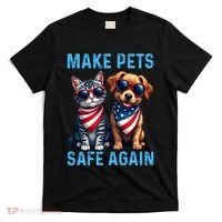 Make Pets Safe Again Funny Donald Trump They Are Eating The Dogs T-Shirt thumb 0