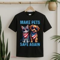 Make Pets Safe Again Funny Donald Trump They Are Eating The Dogs T-Shirt thumb 2